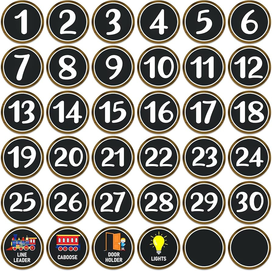 JUESMOS Boho Number Stickers Number Spot Markers Stickers 36PCS | Amazon (US)
