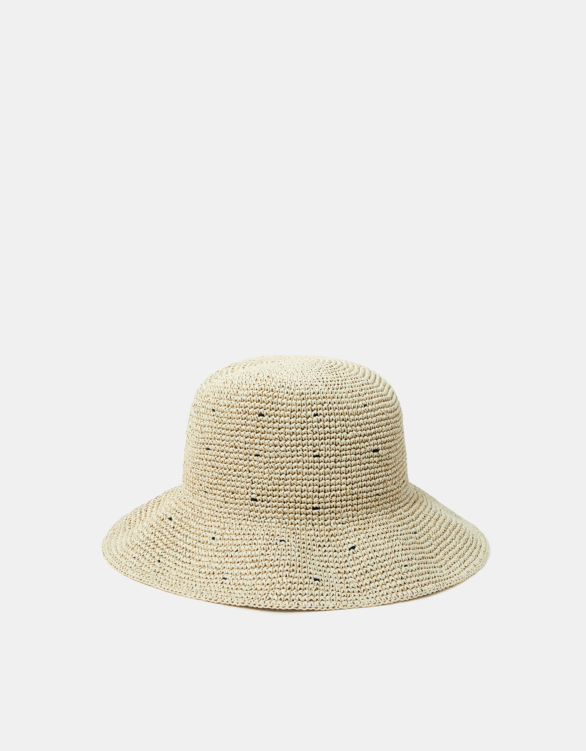 Spot Straw Bucket Hat Natural | Accessorize (Global)