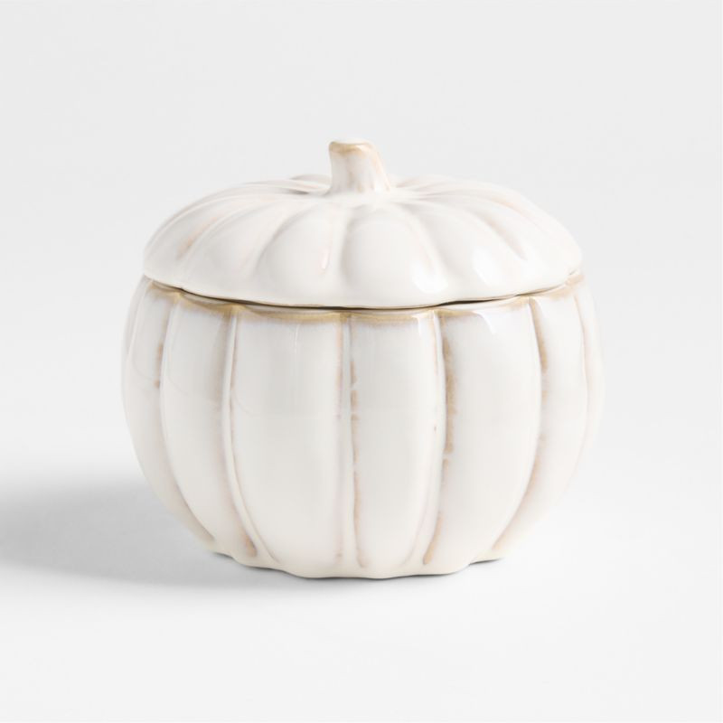 Pumpkin Orange Harvest 3-Wick Scented Candle | Crate & Barrel | Crate & Barrel