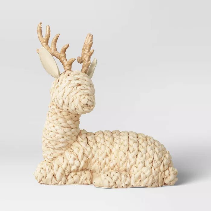 Large Woven Sitting Deer - Threshold™ | Target