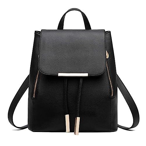 Pahajim Womens Bag Backpack Purse PU Leather Zipper Bags Fashion Casual Rucksack Satchel and hand... | Amazon (US)