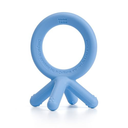 Comotomo Silicone Baby Teether, Blue | Amazon (US)