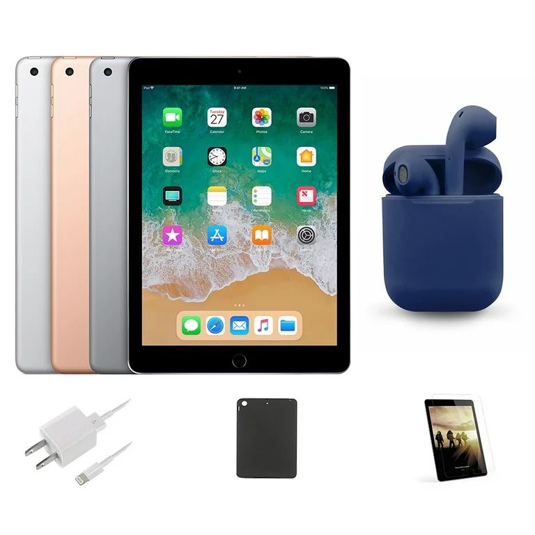 Restored | Apple iPad 9.7-inch | Wi-Fi Only | 32GB | Bundle: Case, Pre-Installed Tempered Glass, ... | Walmart (US)