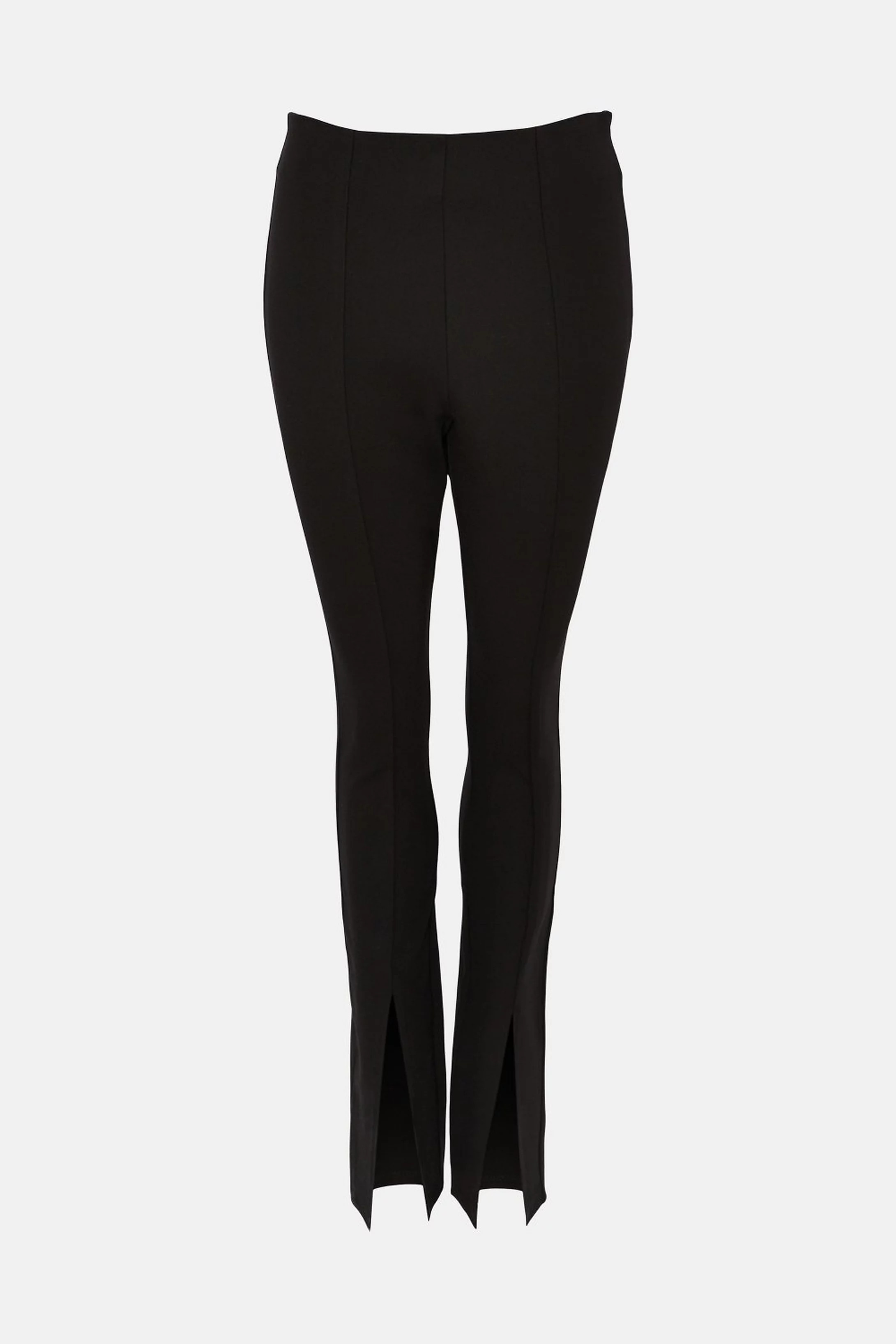 Ponte High Rise Split Front Legging | Karen Millen UK + IE + DE + NL