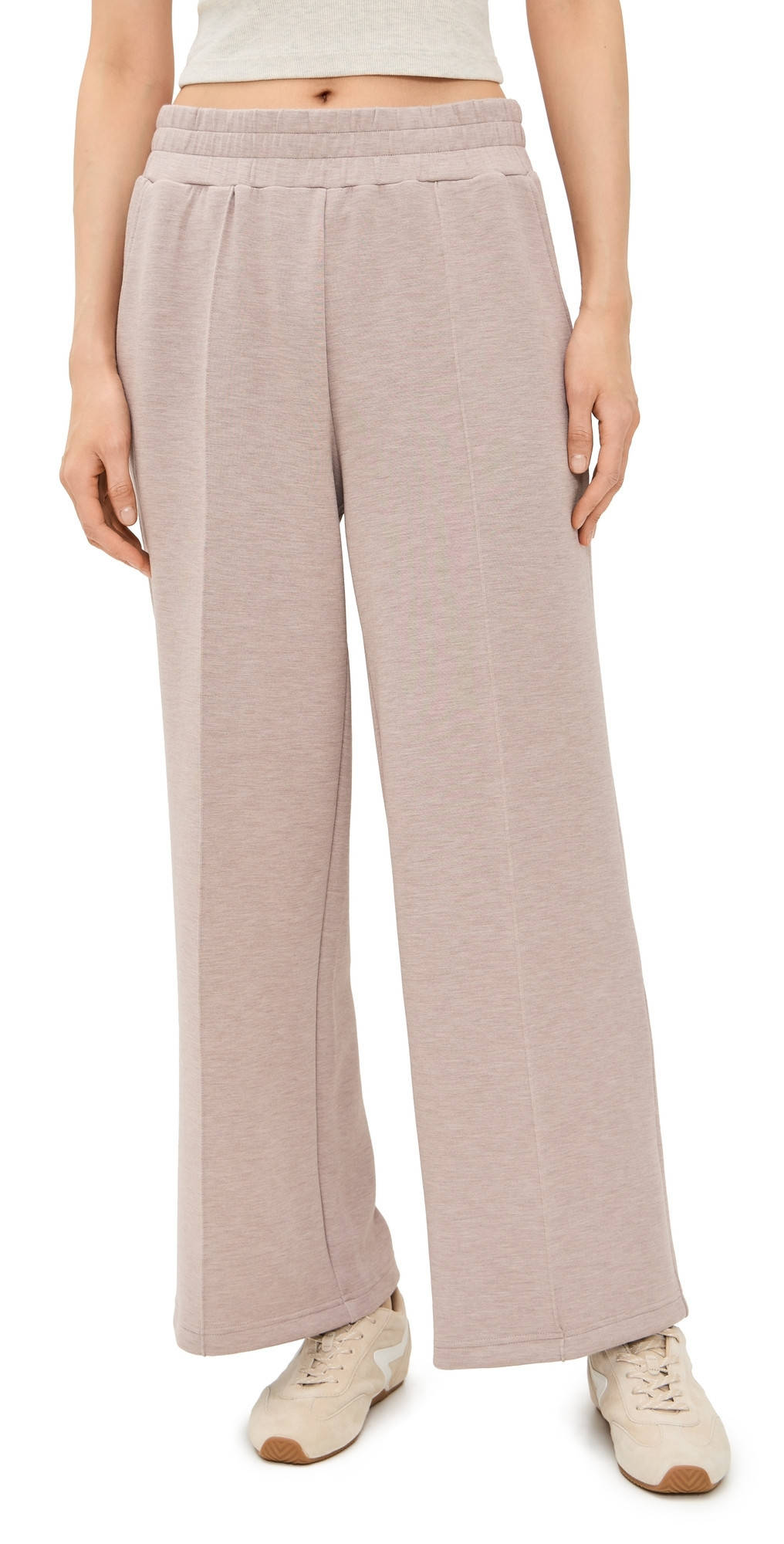 Varley The Wide Leg Pants 28 Taupe Marl L | Shopbop