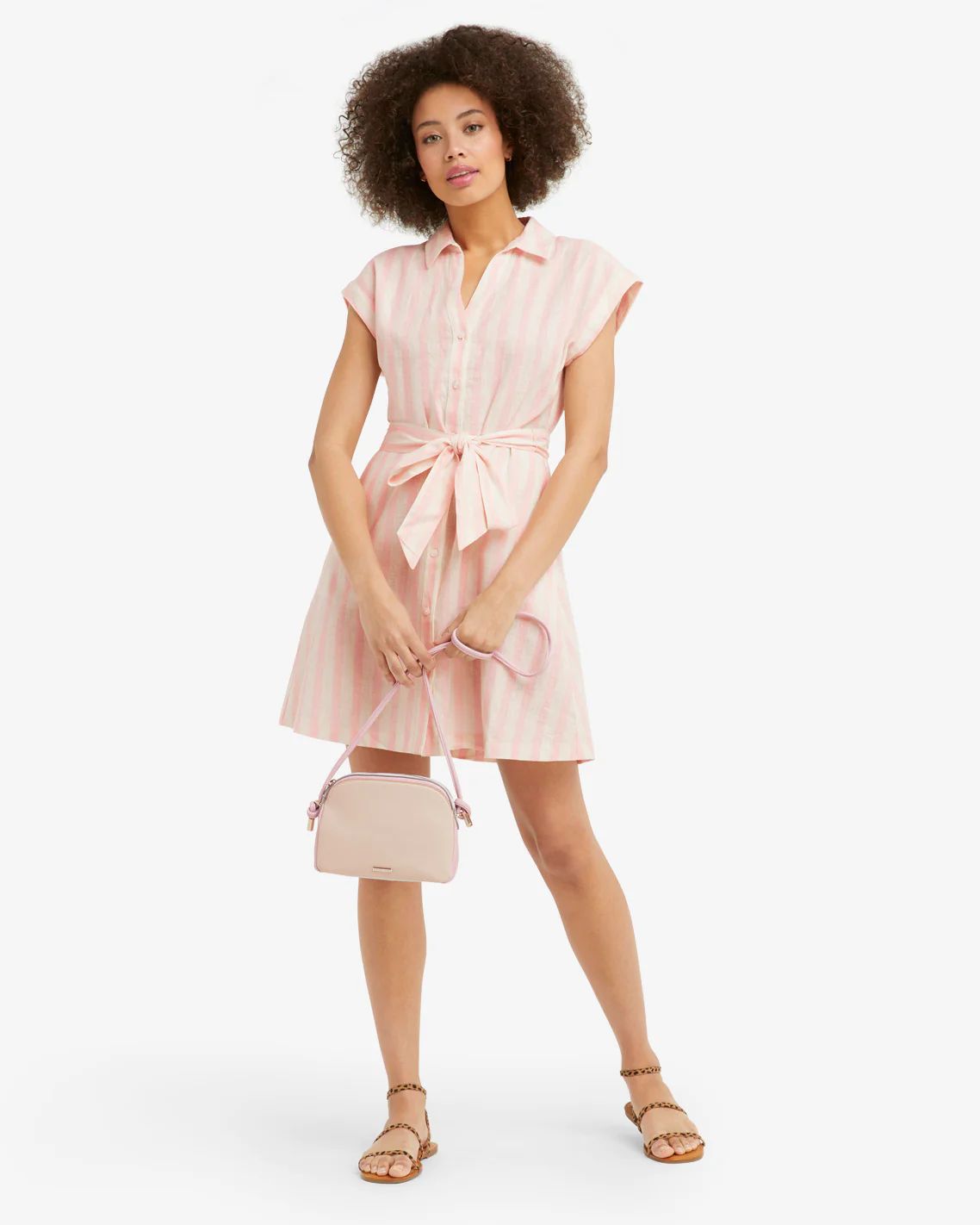 Trisha Shirtdress in Pink Cabana Stripe | Draper James (US)