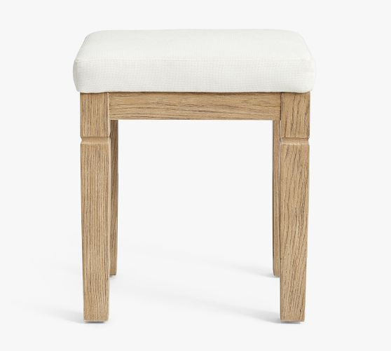 Sausalito Upholstered Stool | Pottery Barn (US)