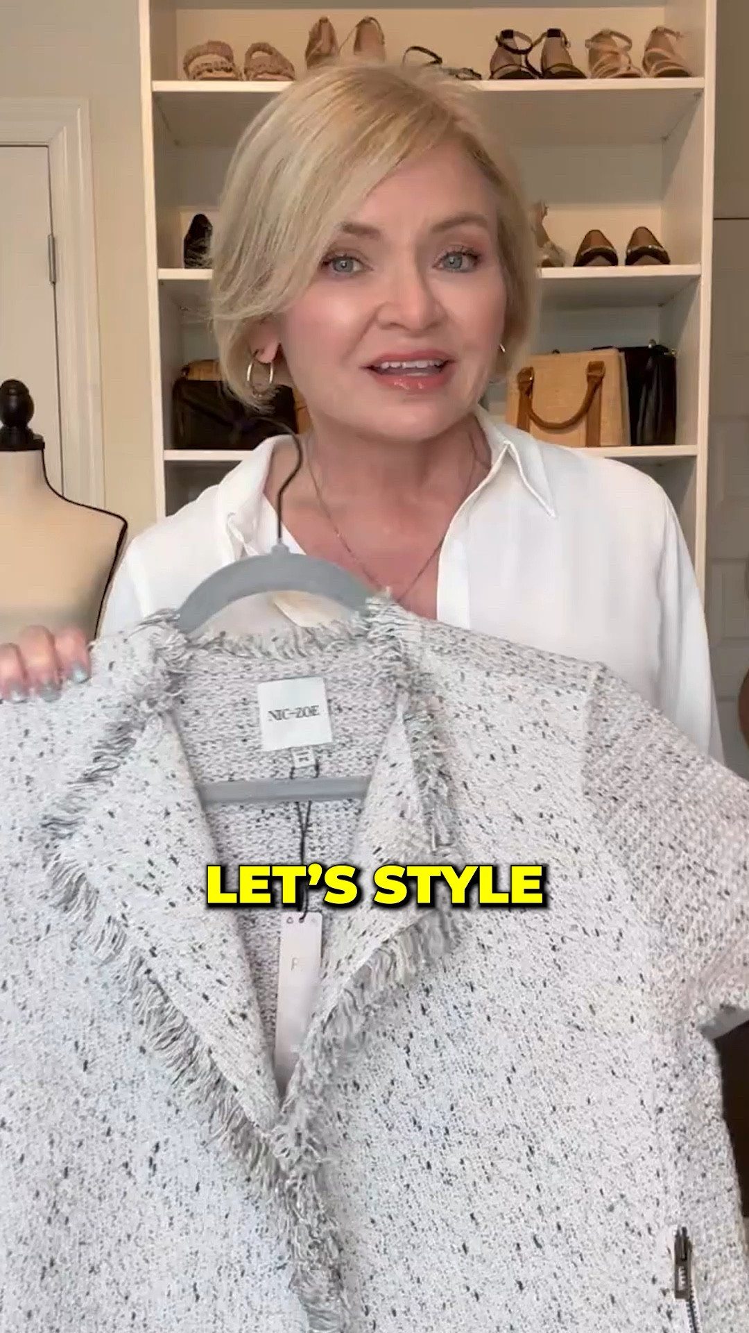 Styling 1 jacket 3 ways! Wearing small petite jacket, 4 in pants & jeans

Business casual
Workwear
Tweed jacket
Jeans
Petite outfit
Petite stylee

#LTKstyletip #LTKover40 #LTKworkwear