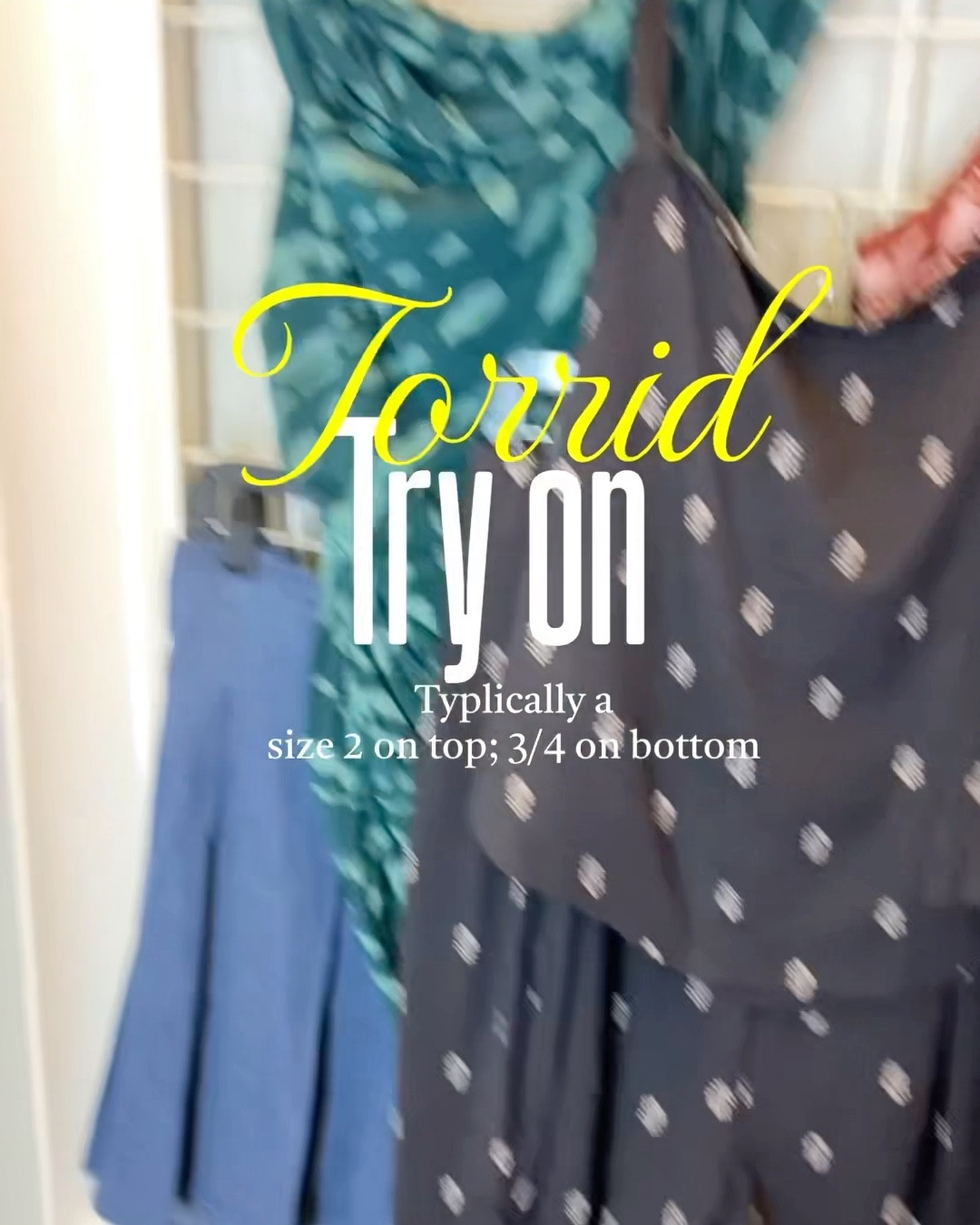Torrid try on!!! Typical size 2 on top; 3/4 on bottom. Plus size try on

#LTKPlusSize