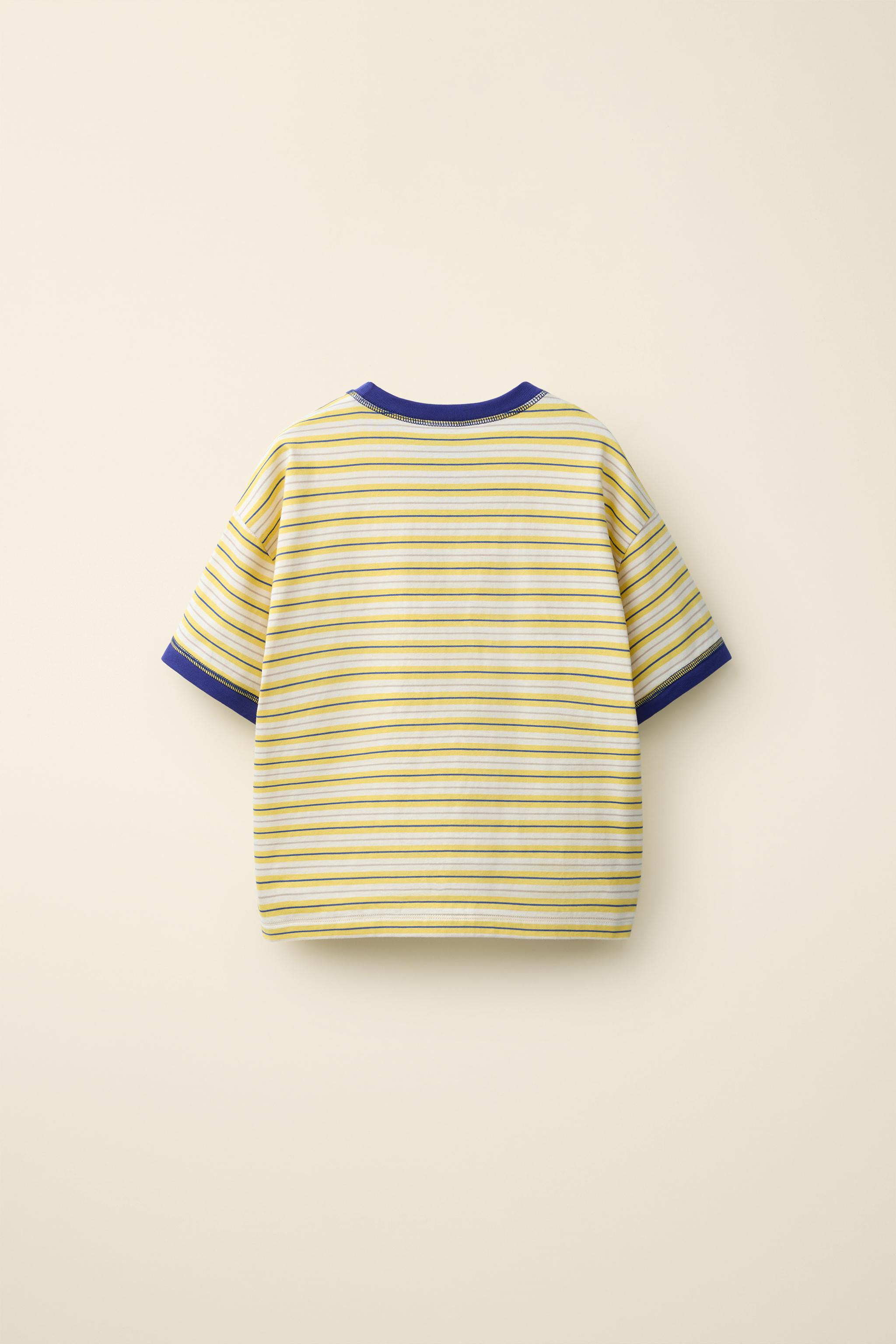 STRIPED TOP WITH TOPSTITCHING CREATED BY CARAMEL LONDON X ZARA | Zara FR