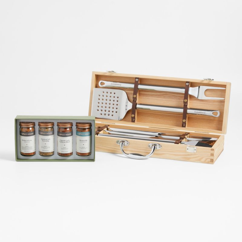 Grilling Tools & Spices Bundle | Crate & Barrel | Crate & Barrel