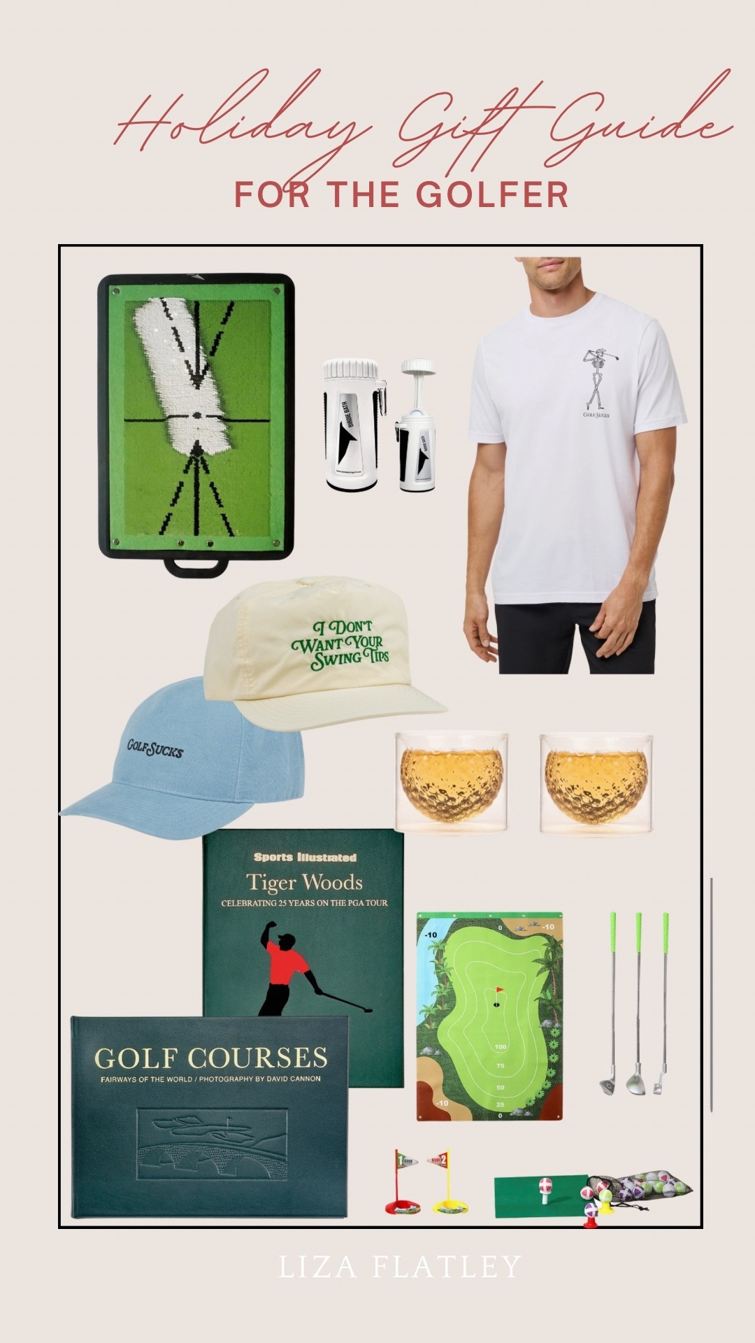 Gifts for the golfer 

Lizaflats, gifting, holidays, for him 
