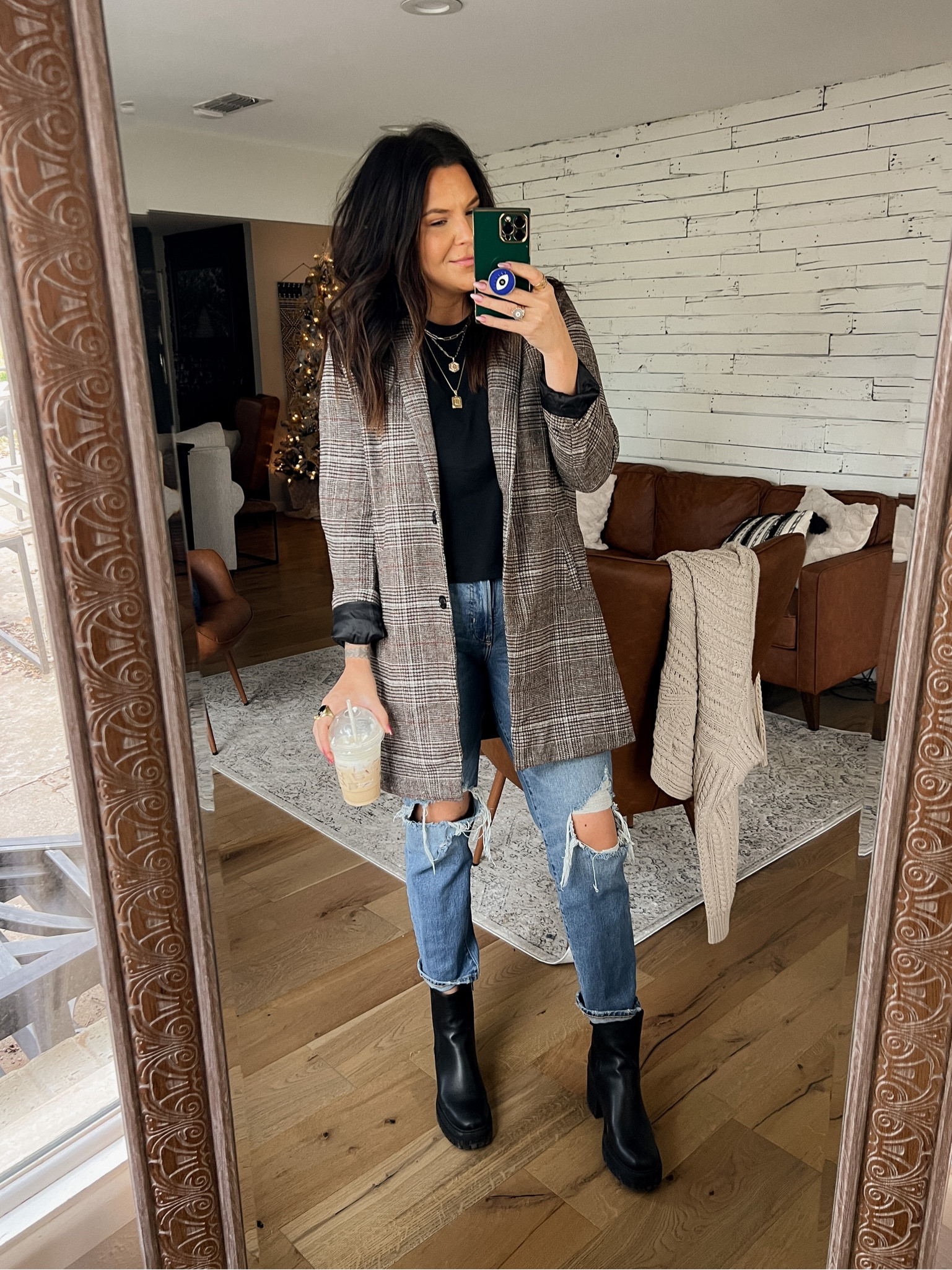 Fall midsize blazer outfit. 
Tee: XL
Jeans: 10 (tts no stretch)
Jacket: Large
Boots: TTS

Amazon fashion, Walmart finds, old navy fashion

#LTKshoecrush #LTKsalealert #LTKstyletip