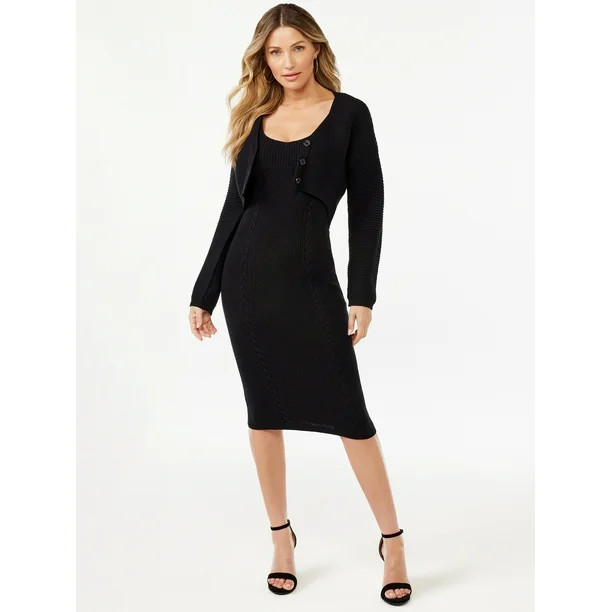 Sofia Jeans by Sofia Vergara Women's Dress and Cardi Set - Walmart.com | Walmart (US)