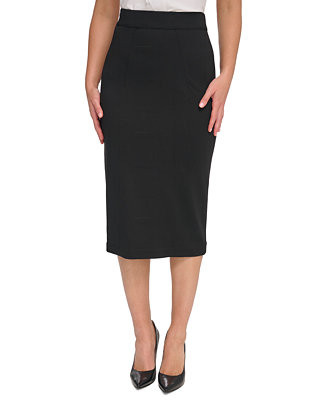 Women's Ponte Pencil Midi Skirt | Macy's