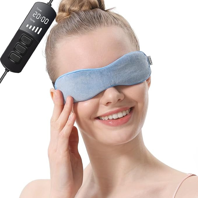 Aroma Season Heated Eye Mask for Dry Eyes, Warm Eye Compress with Flaxseed for MGD, Dry Eye Syndr... | Amazon (US)