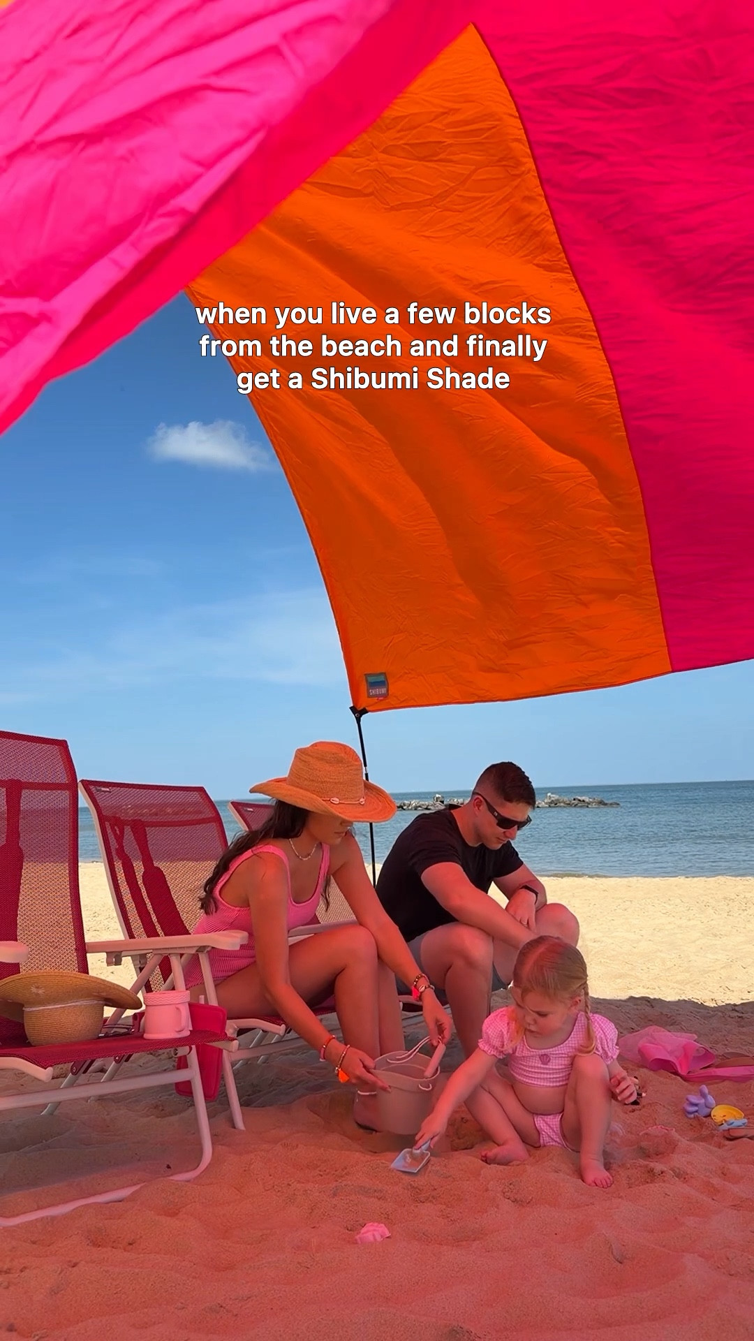 best decision ever! Lightweight, easy setup, and provides tons of shade! Never struggling with a beach umbrella again! The matching, super comfy @shibumishade chairs are also 10/10! Use my code JessicaSummer for 10% off orders $100+. Valid through 5/4/26

#ad #shibumishade 


#LTKmomlife #LTKdayinmylife