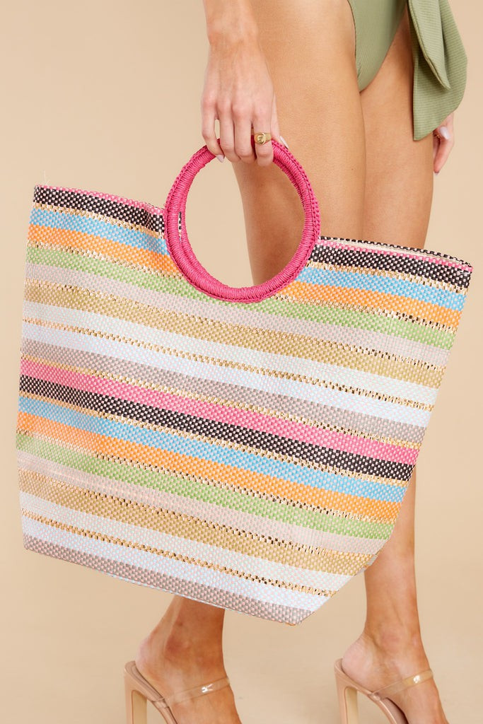 Ready For Sun Magenta Multi Bag | Red Dress 