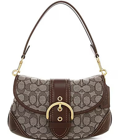 COACH Soho Signature Jacquard Shoulder Bag - Oak Maple | Dillard's