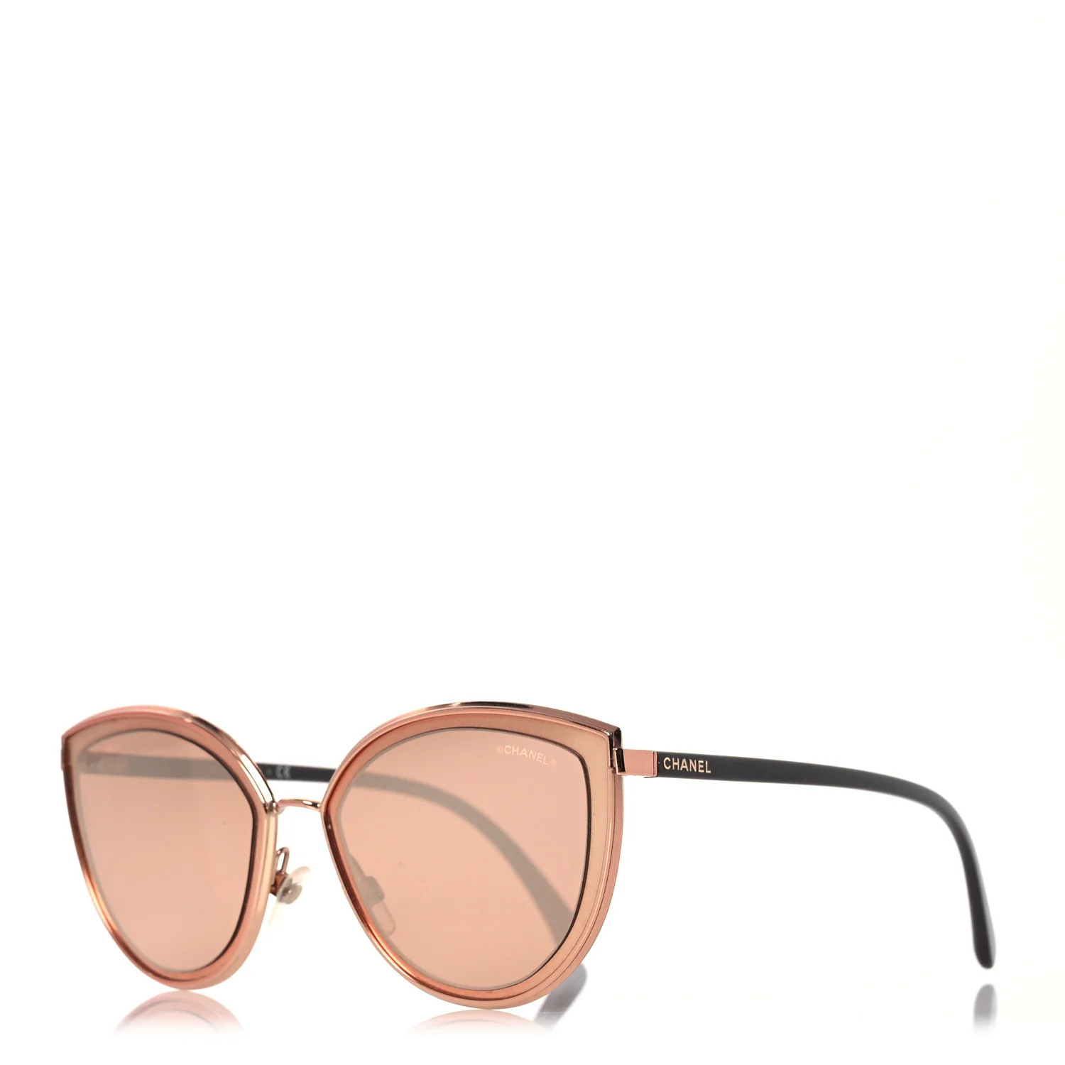 Metal Cat Eye Sunglasses 4222 Pink Gold | FASHIONPHILE (US)