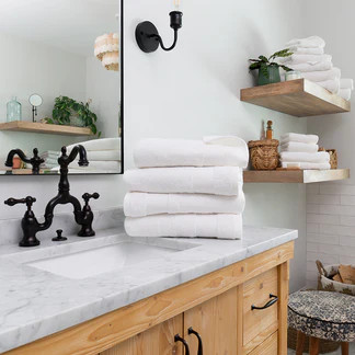 Ultra Soft 100% Cotton 4-Piece Bath Towel Set | Linens & Hutch | Linens and Hutch