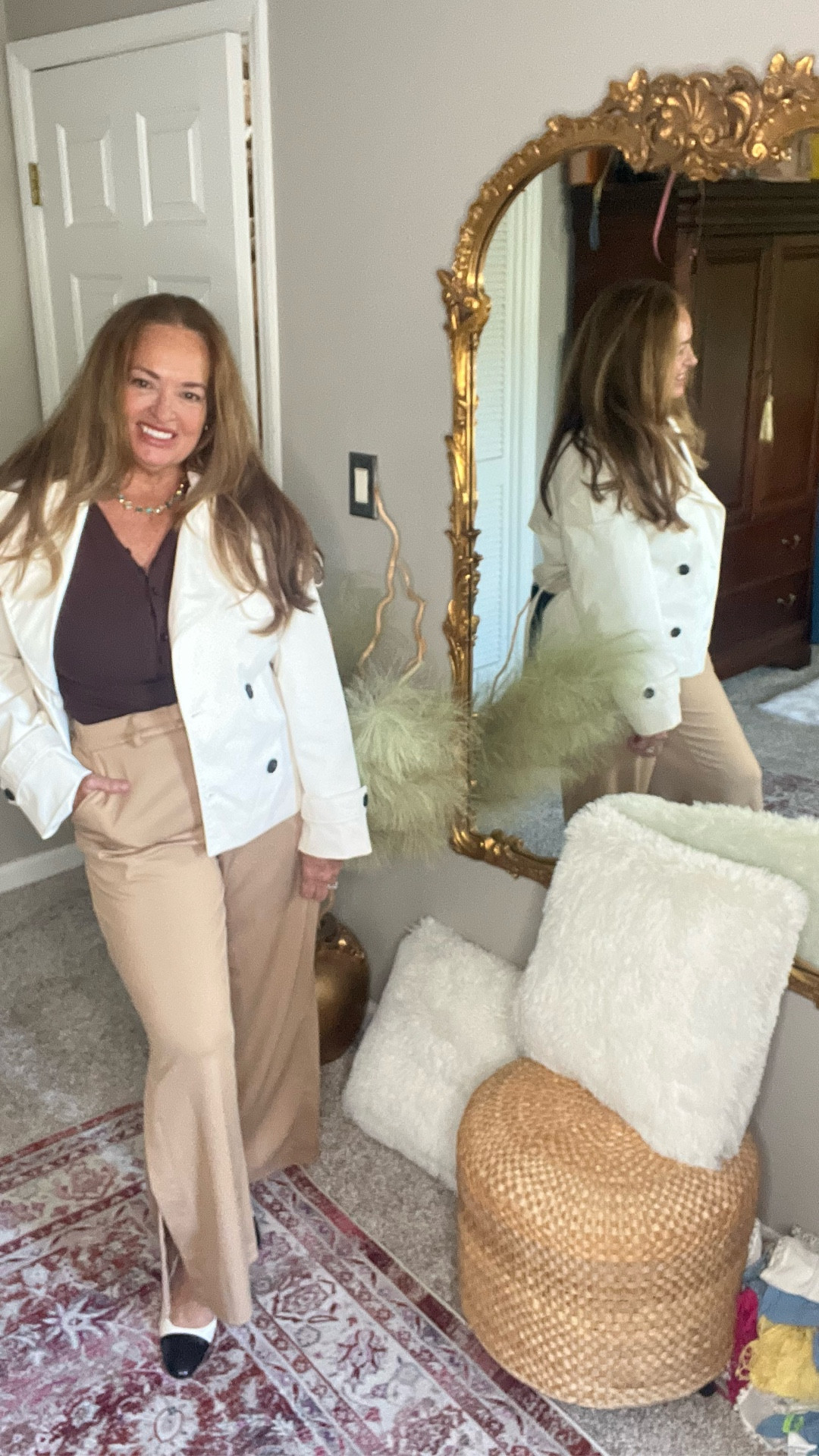 The cropped trench is still trending. The fresh Vanilla color is new this season. 

#LTKStyleTip #LTKWorkwear #LTKSeasonal