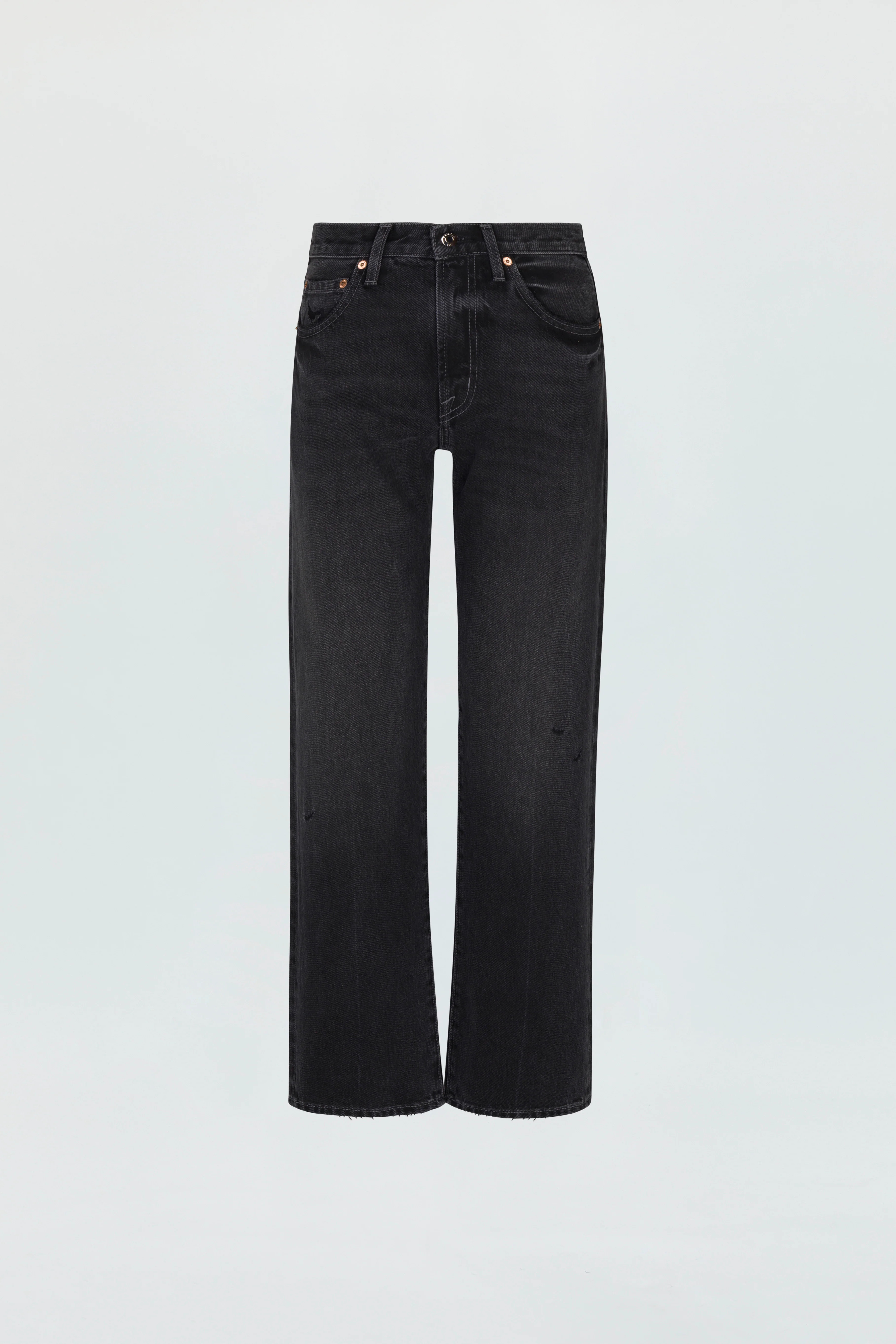 Lexi Mid Rise Bowed Straight Jean - Mercury | Pistola Denim