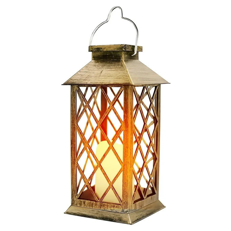 DAYBETTER Outdoor Solar Lantern, Hanging Solar Lights for Outside Garden Decor with Flickering Fl... | Walmart (US)