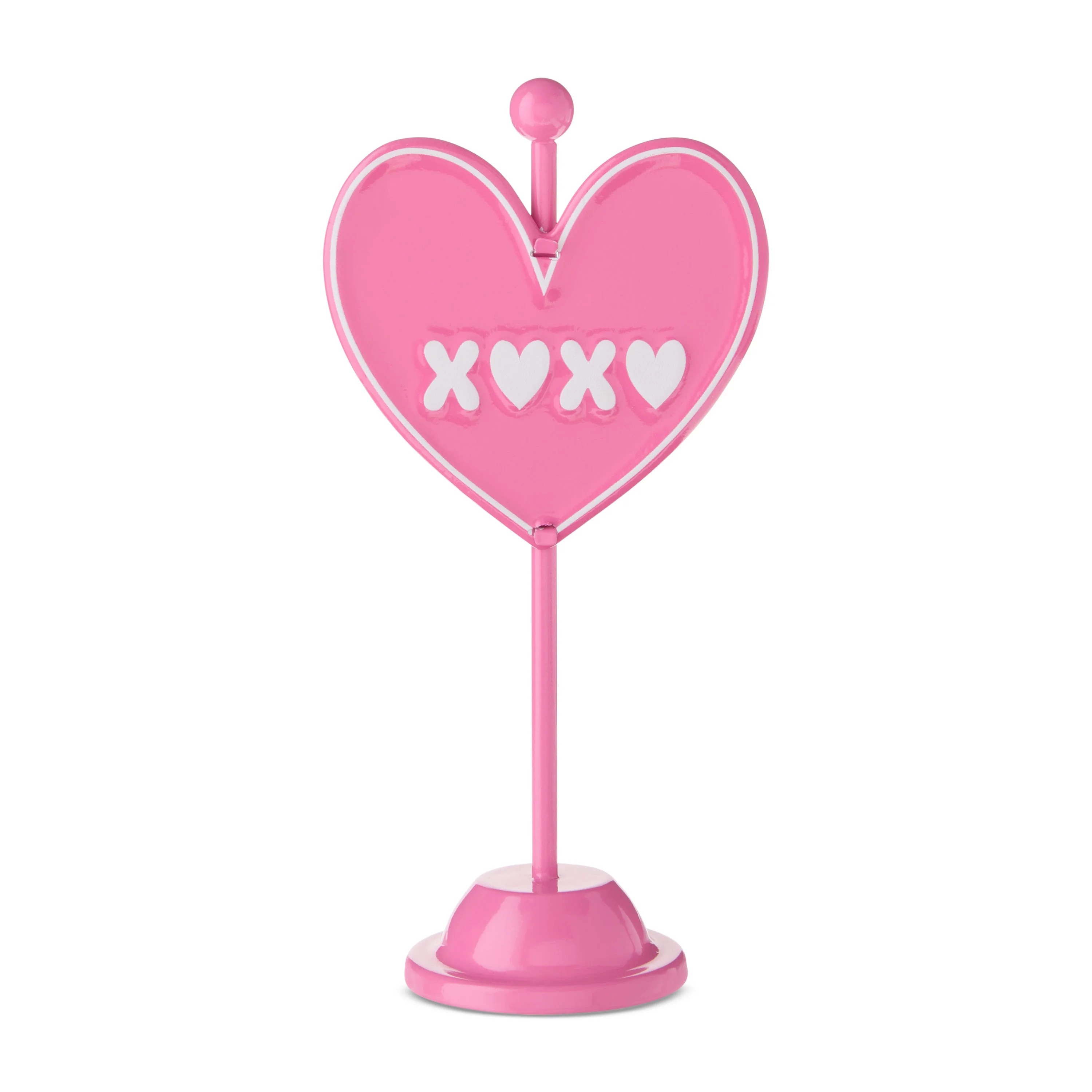 Metal XOXO Heart Tabletop Sign, Pink, 7", Valentine's Day by Way To Celebrate | Walmart (US)