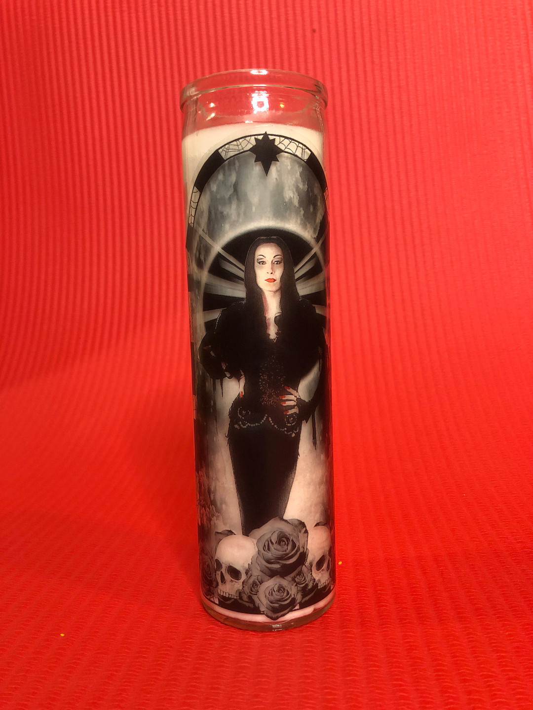 Prayer Candle of Morticia Addams 8 Unscented White - Etsy | Etsy (US)