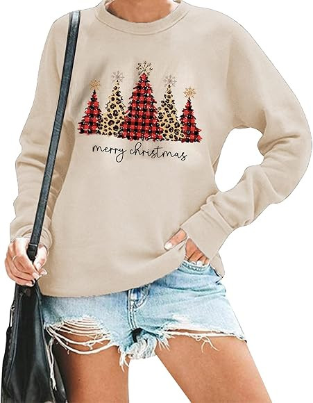 Plaid And Cheetah Sweatshirt | Amazon (US)