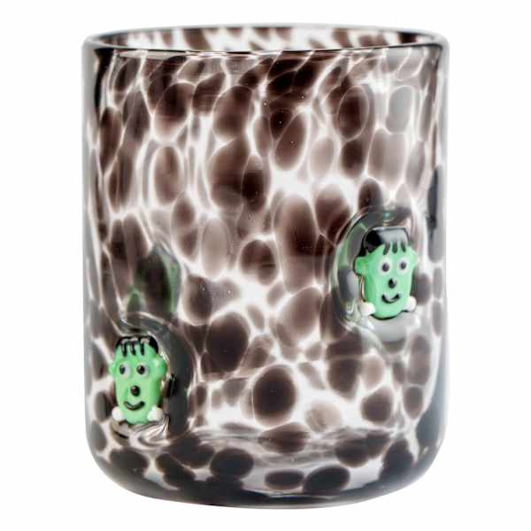 Black Confetti Frankenstein Icon Glass, 17.25oz | At Home
