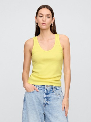 Ribbed Scoopneck Tank Top | Gap Factory