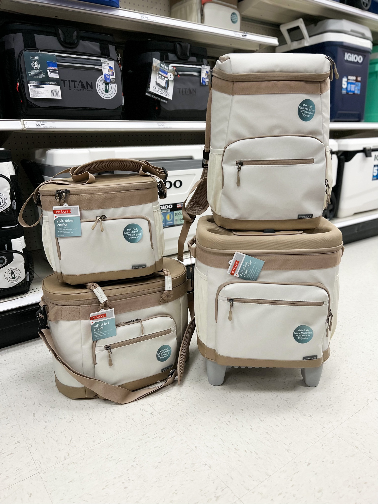 Soft Sided 23qt Cooler Tan - Embark™