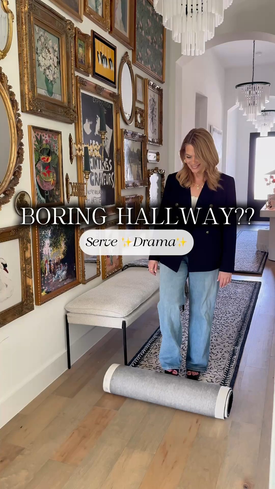 Need some drama in your long hallway? Add a fun runner!! 

#LTKStyleTip #LTKSaleAlert #LTKHome