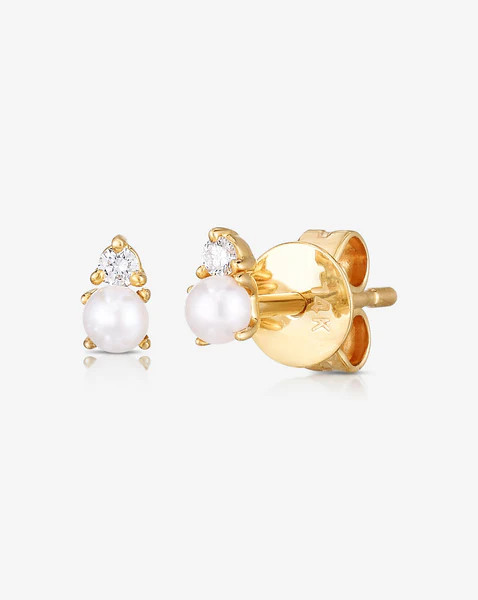 Pearl + Diamond Studs | Ring Concierge