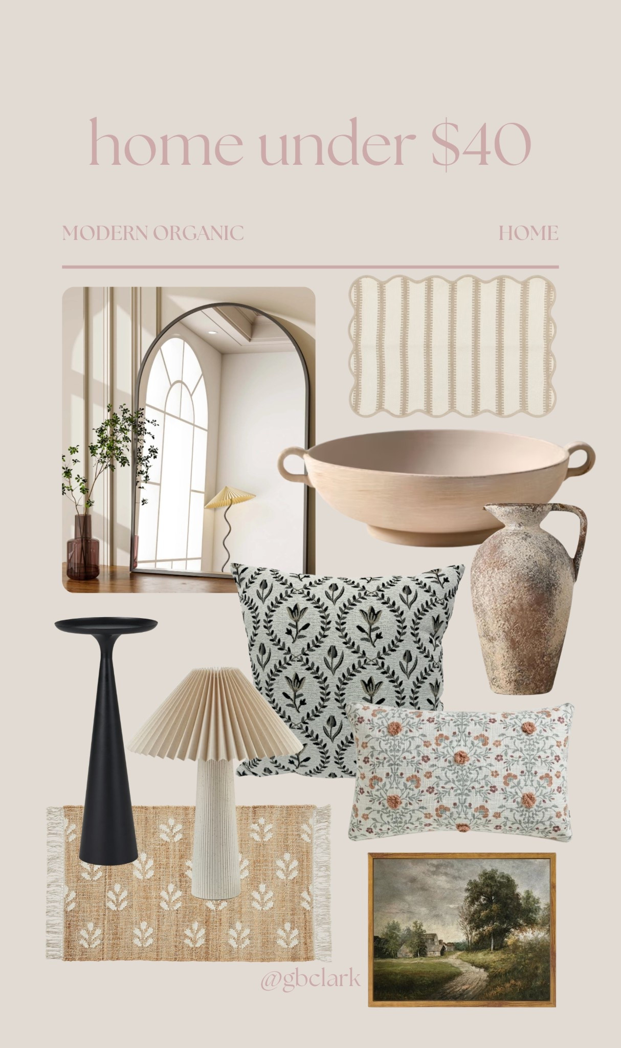 Gorgeous neutral finds under $40 - lamps, vases, coffee table and shelf decor, mirrors, throw pillows and more! 

#neutralhome #homedecor #modernorganic

#LTKHome