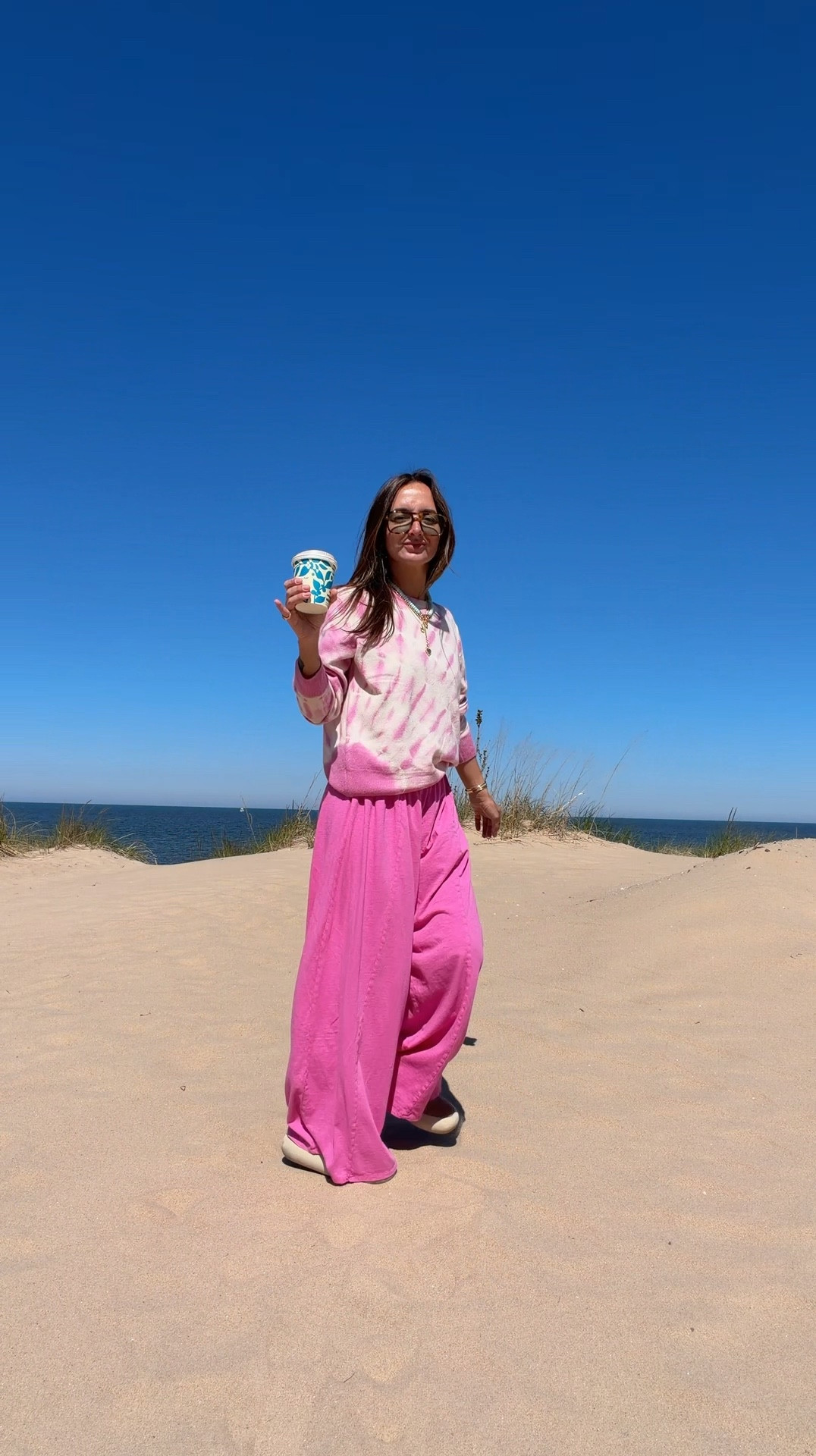 Small sweater XS short bottoms! Shoes are golden goose sabots