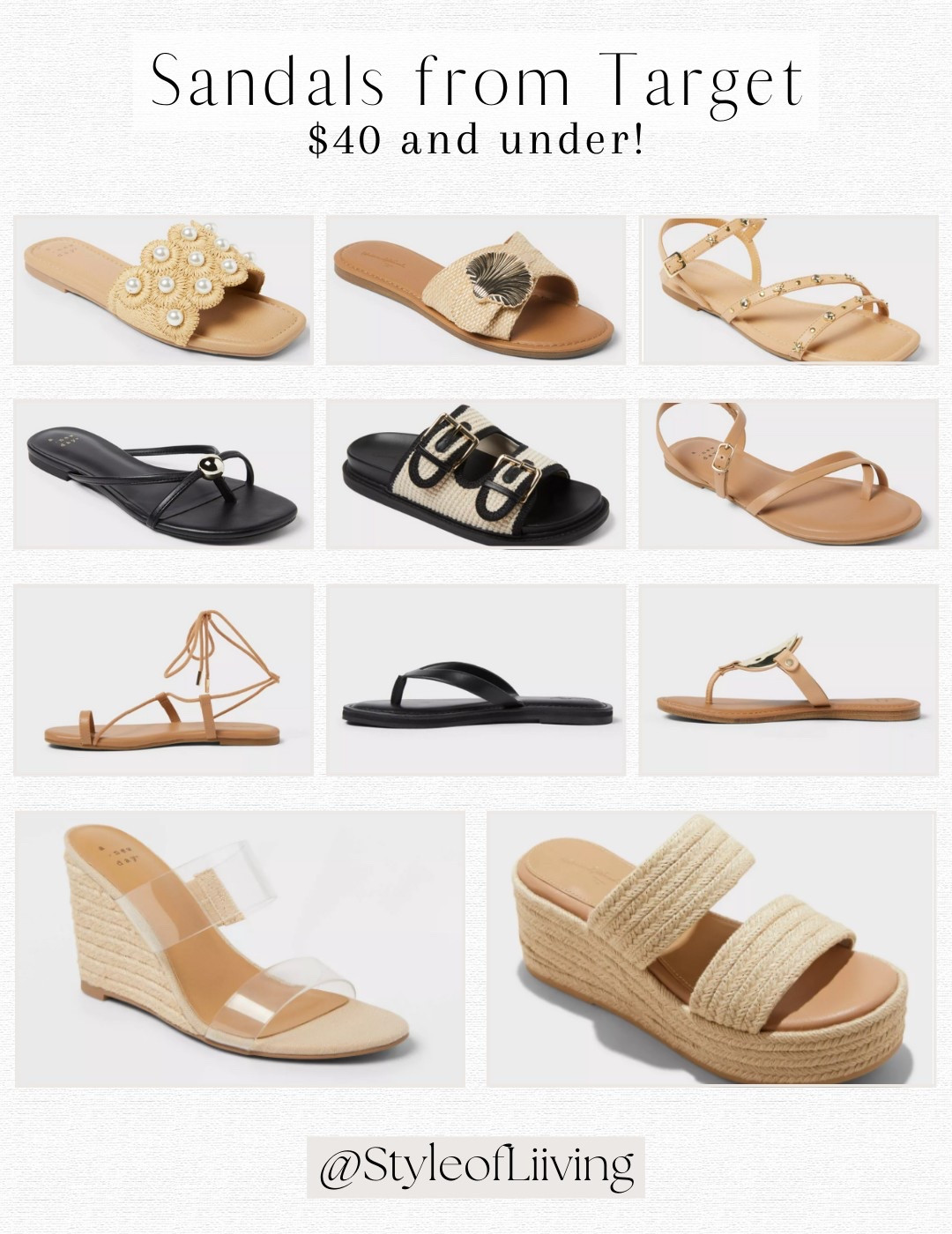 Sandals from Target $40 and under! Summer fashion for women.

#LTKFindsUnder50 #LTKShoeCrush #LTKStyleTip