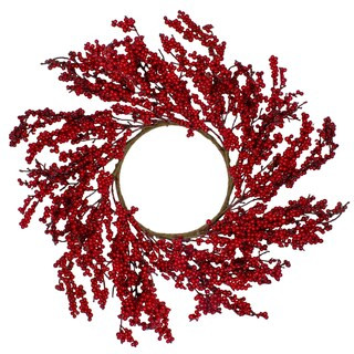 Northlight 22" Festive Red Berries Artificial Christmas Wreath - Unlit | Michaels Stores