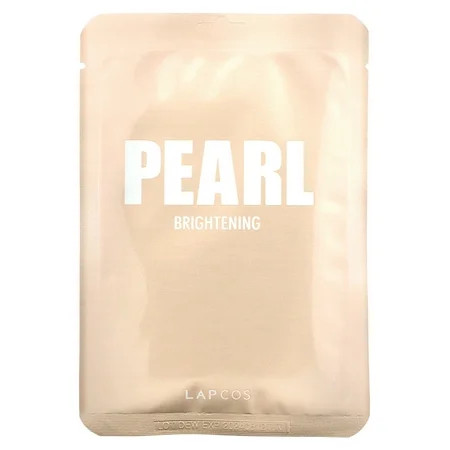 Pearl Sheet Beauty Mask Brightening 5 Sheets 0.81 fl oz (24 ml) Each Lapcos | Walmart (US)