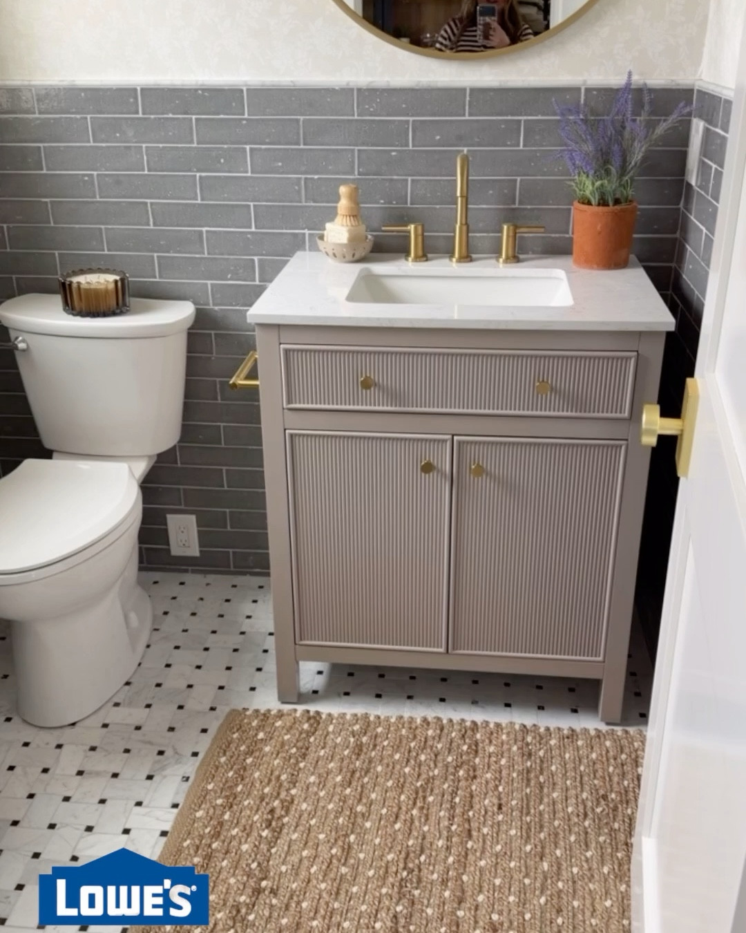#ad I’m so happy to partner with @lowes lowes to share some new accessories for Adam’s office bathroom! Lowe’s has all you need for the home! #lowespartner

#LTKHome #LTKSaleAlert