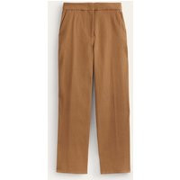 Bi-Stretch Tapered Trousers Brown Women Boden, Caramel Cream | Boden (UK & IE)