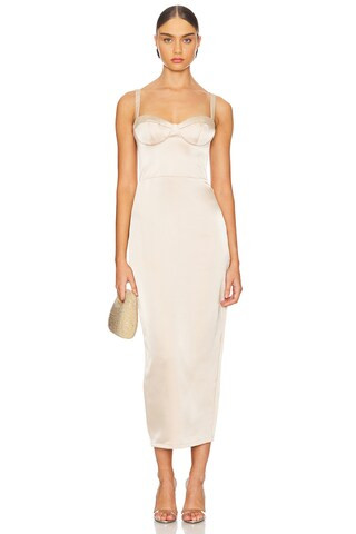 Teagan Dress in Cafe | Revolve Clothing (Global)