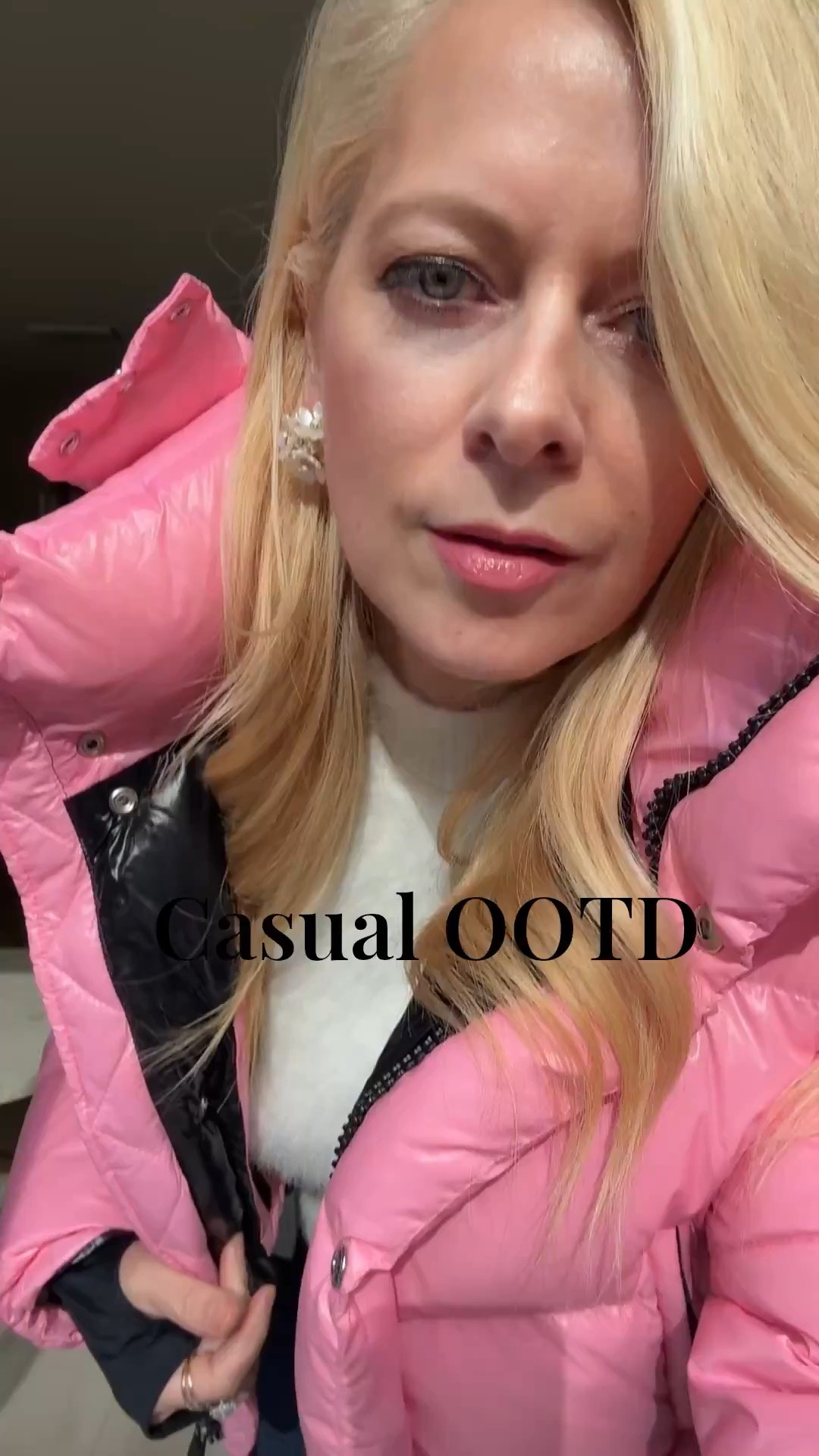Casual Outfit of the day! 
Pink puffer jacket XS
Sunglasses 
Flower earrings 
Angora sweater XS
Skinny jeans Size 26
Chelsea boots size 7

#LTKpetite #LTKstyletip #LTKover50style