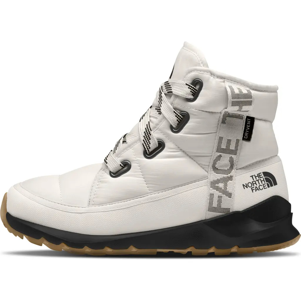 The North Face ThermoBall™ Luxe Faux Fur Lined Waterproof Boots in Gardenia White Tnf B at Nordstrom, Size 6 | Nordstrom