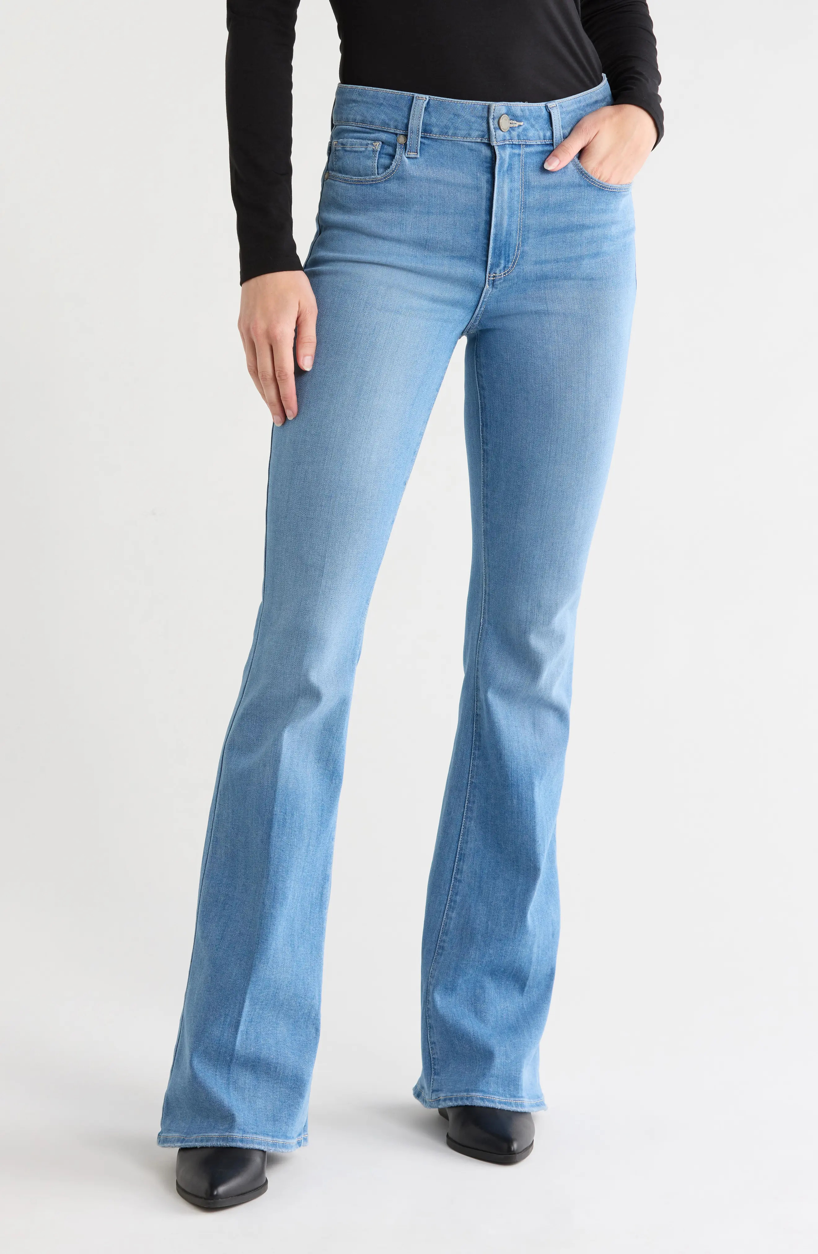 PAIGE Bell Canyon High Waist Flare Jeans (Women) | Nordstromrack | Nordstrom Rack
