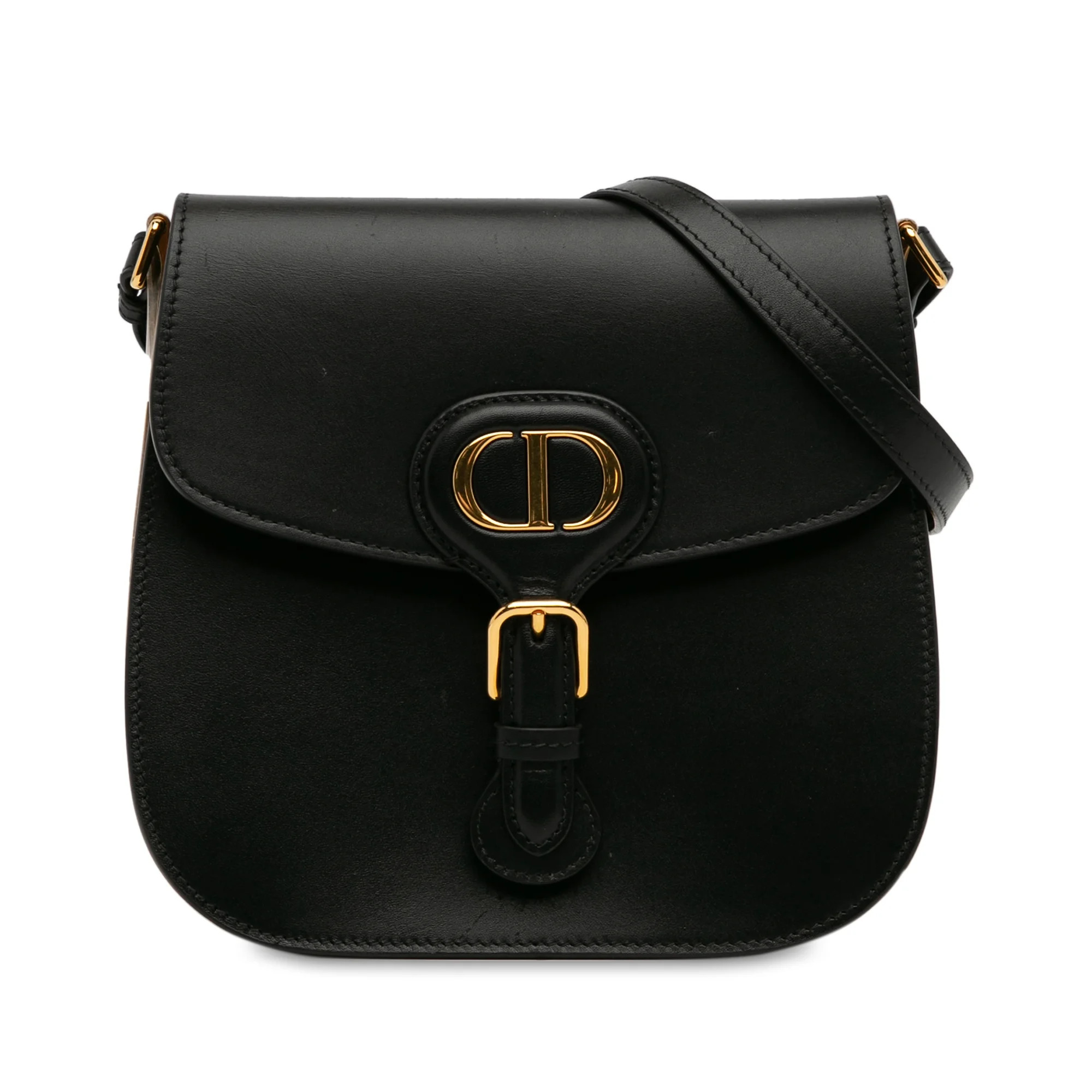 Authenticated Dior Bobby Frame Crossbody Calf Leather Black Crossbody Bag Unisex (Good) | Walmart (US)