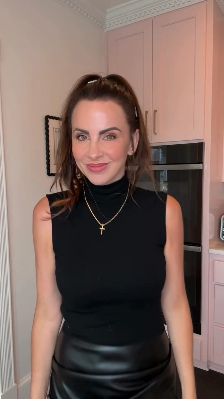 Boss babe energy, but make it chic 🤎✨

This adorable dress from Commense is giving all the confidence—faux leather skirt + sleeveless turtleneck = the perfect power combo. Effortless, flattering, and ready to take on anything the day throws at you.

Paired with my Alex Marie heels that are insanely comfortable (yes, really 🙌), this look is your go-to for meetings, date nights, or anything in between.

Shop it all on my LTK 🖤