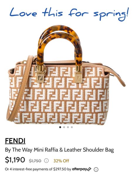 Fendi satchel 

#LTKSeasonal #LTKsalealert #LTKitbag